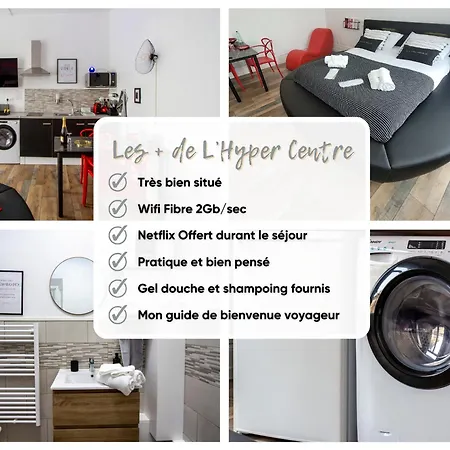 L'hyper Centre - Netflix&wifi - Literie De Gamme - Check-in 24h24 - Goodmarning Châlons-en-Champagne